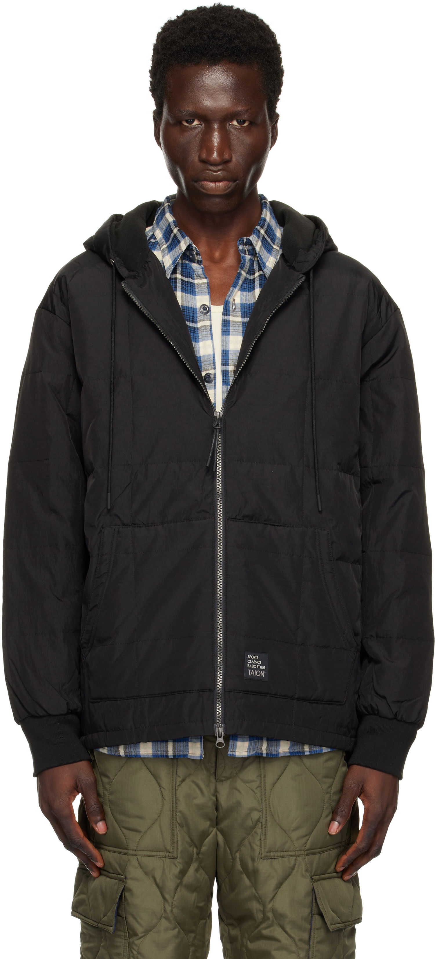 Sweatshirt TAION Sports Classic Front Zip Jacket Sort | TAION-106WZSC, 0