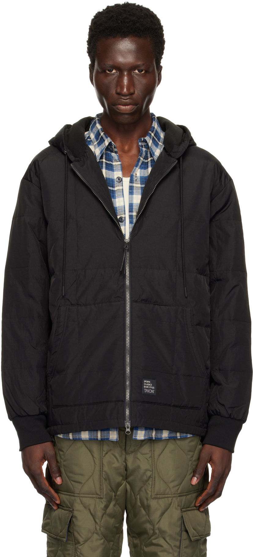 Sweatshirt TAION Sports Classic Front Zip Jacket Sort | TAION-106WZSC