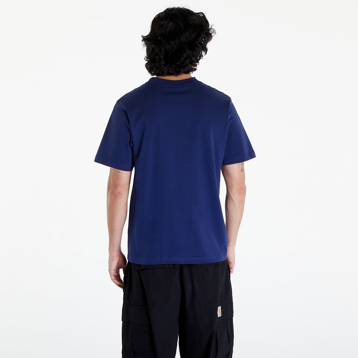 T-shirt Queens Essential T-Shirt With Contrast Print Blue Blå | QNS_024, 1
