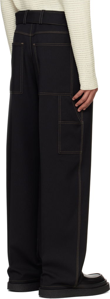 Bukser Jil Sander Jil Sander Belted Trousers Sort | J22KA0255_J70001, 2