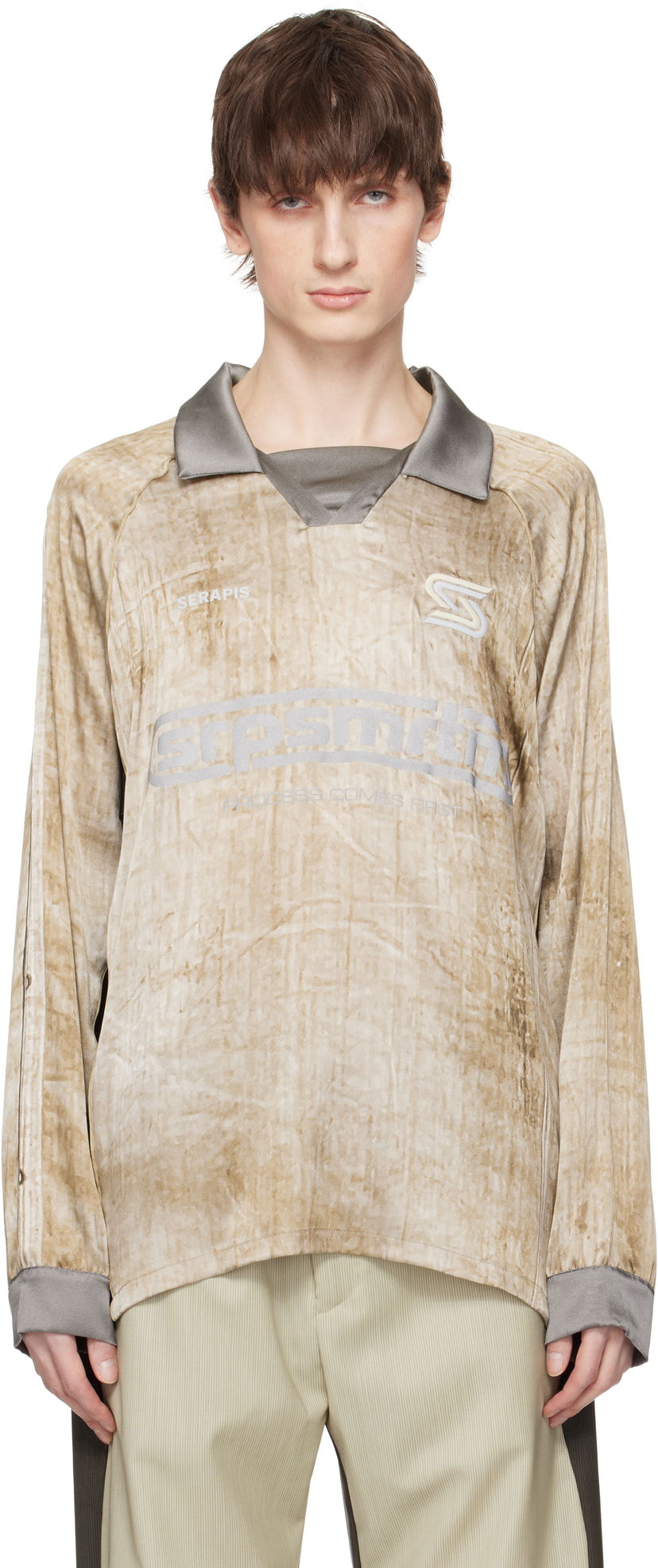 Jersey Serapis Serapis Piraeus Truck Tarp Silk Football Polo Beige | SS25_FT_2L