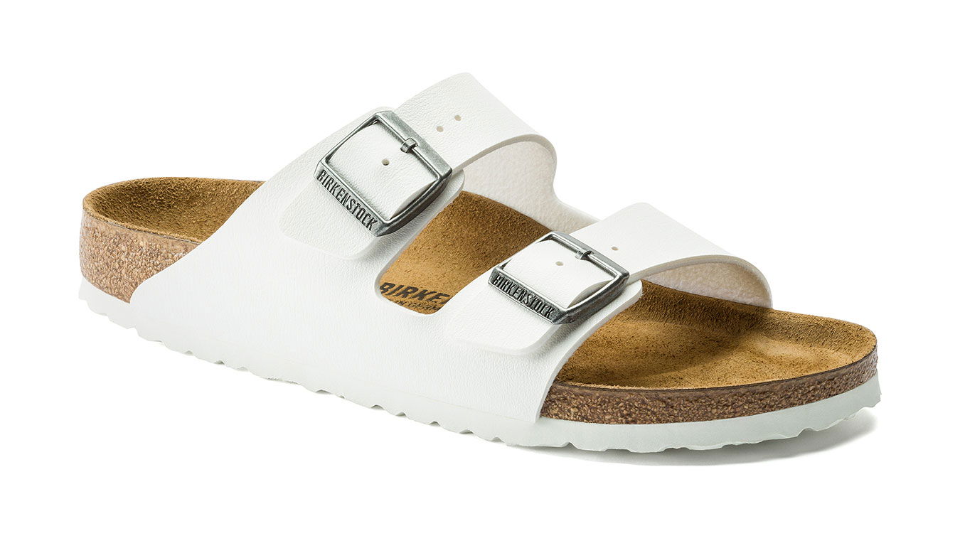 Sneakers og sko Birkenstock Arizona Birko-Flor White Regular Fit Hvid | 0552681, 1