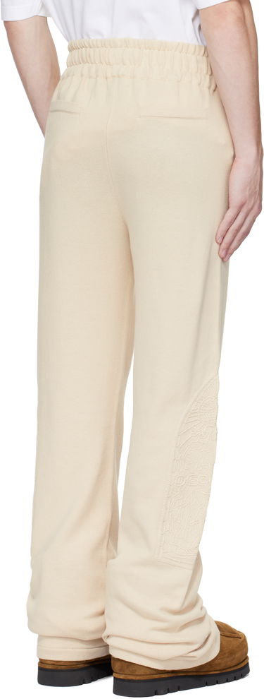 Joggingbukser Who Decides War Who Decides War Low Stained Glass Embroidered Sweatpants Beige | 1120820022SS25, 2