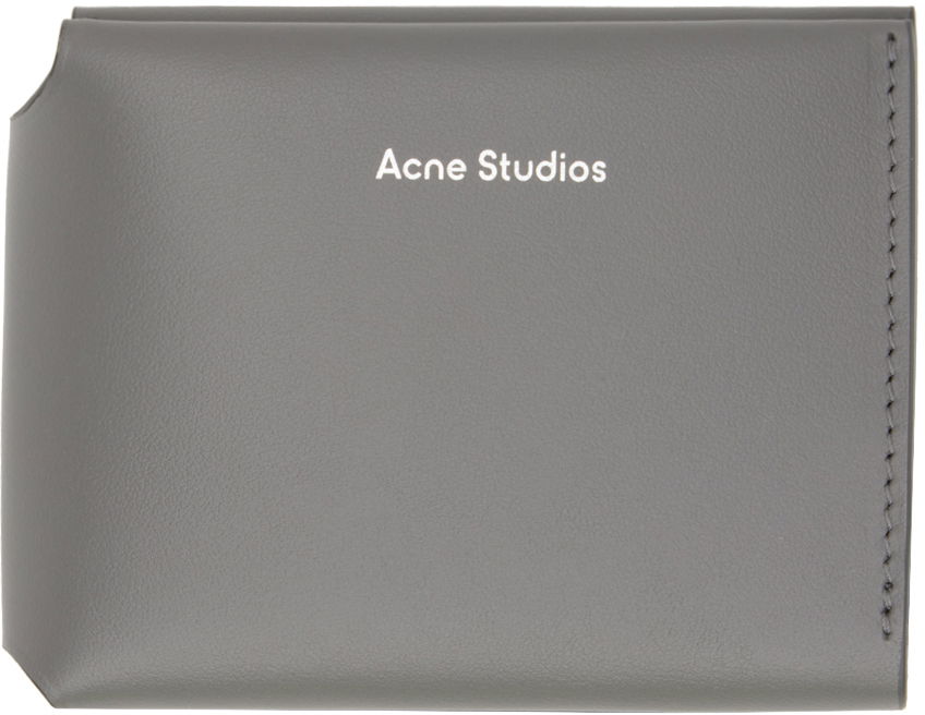 Tegnebog Acne Studios Trifold Wallet Grå | CG0097-, 0