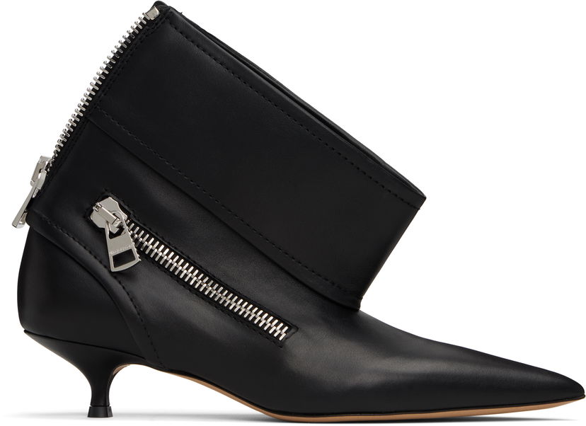Sneakers og sko JW Anderson Biker Kitten Heel Ankle Boots Sort | BT0105-LA0268