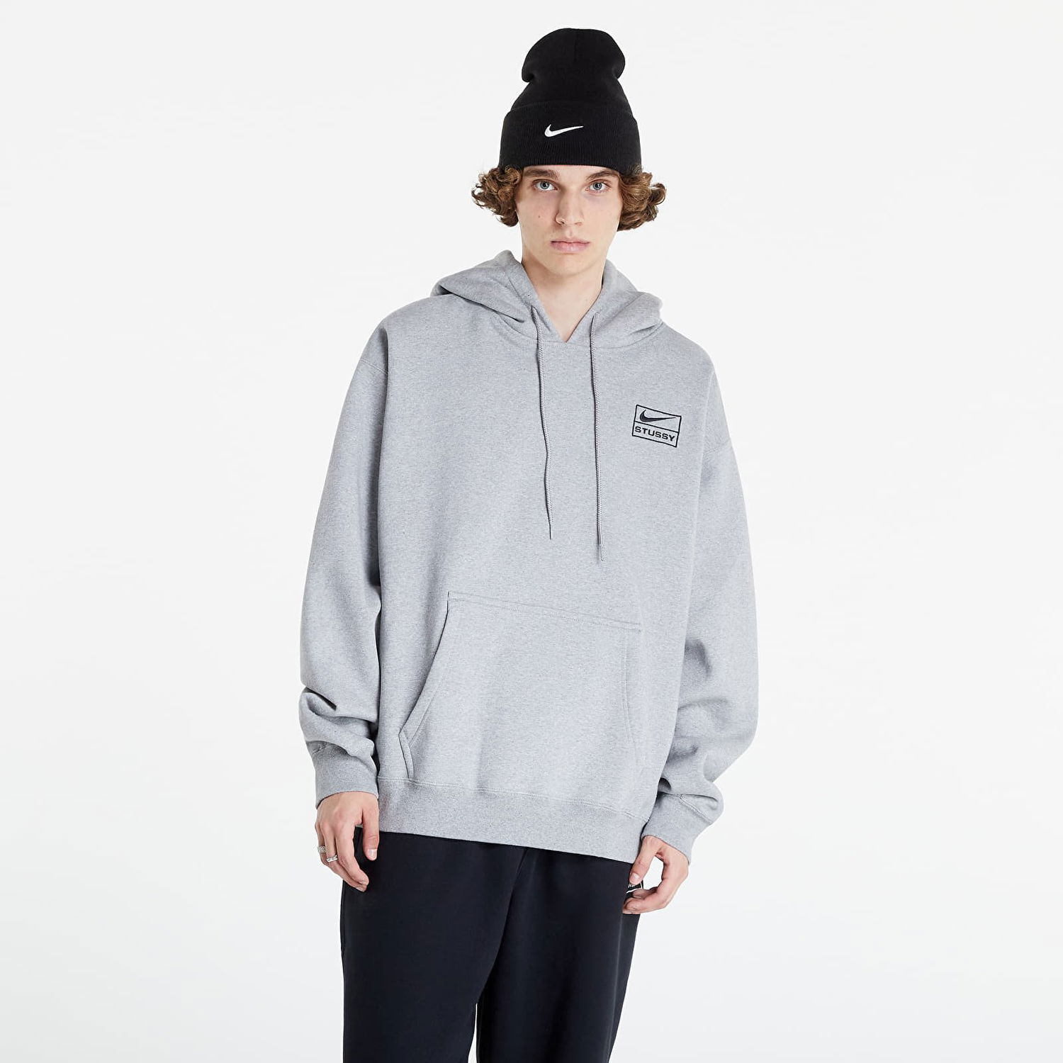 Sweatshirt Nike Stüssy x Pullover Hoodie Grå | DJ9488-063, 1
