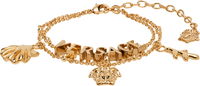 Versace Icons De La Mer Gold-Tone Charm Bracelet