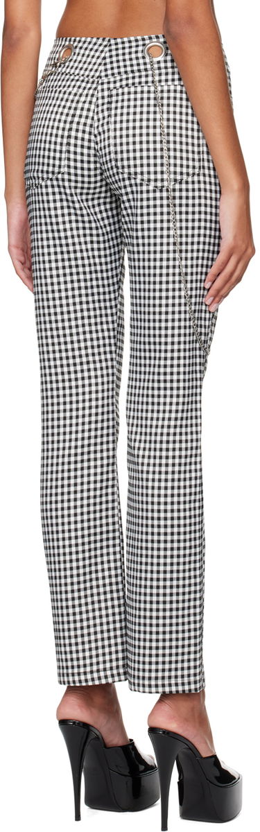Bukser Miaou Miaou Tommy Gingham Trousers with Chain Sort | 1004GINOND, 2