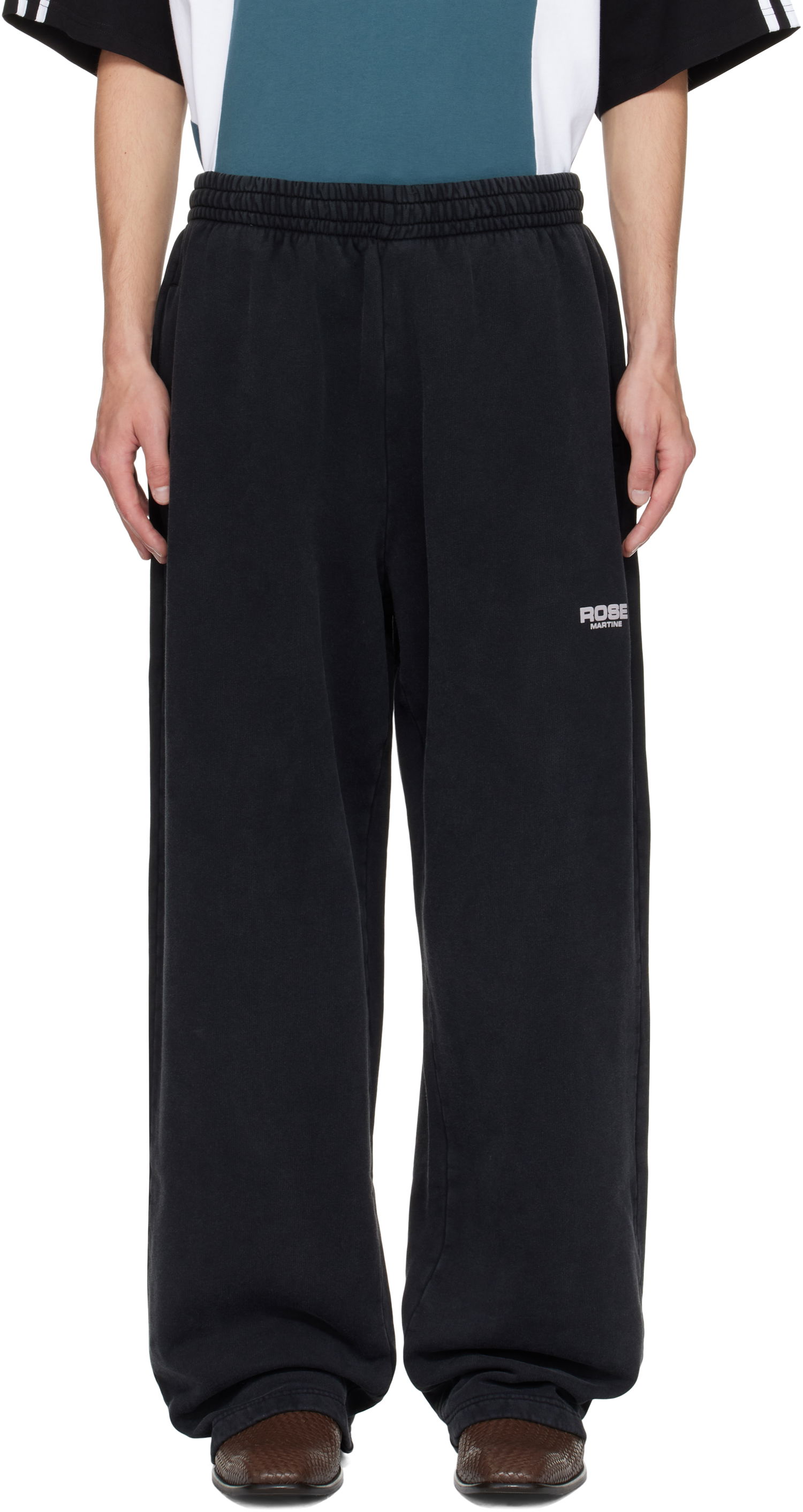 Joggingbukser Martine Rose Martine Rose Wide Leg Sweatpants Sort | 606JS01002CW, 0