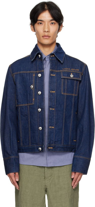 Jakke Vivienne Westwood Vivienne Westwood Worker Denim Jacket Blå | 2801000I-W0163-, 0