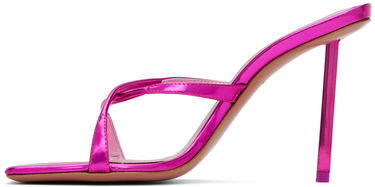 Tilbehør Amina Muaddi Amina Muaddi Adriana 95 Heeled Sandals Lyserød | ADRIANA SLIPPER METAL MIRROR, 2