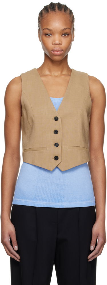 Vest MSGM MSGM Button Vest Brun | 3841MDW01 257106, 0