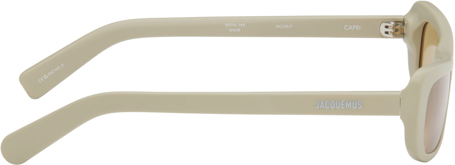 Solbriller Jacquemus La Casa Capri Sunglasses Beige | JAC55C7SUN, 1