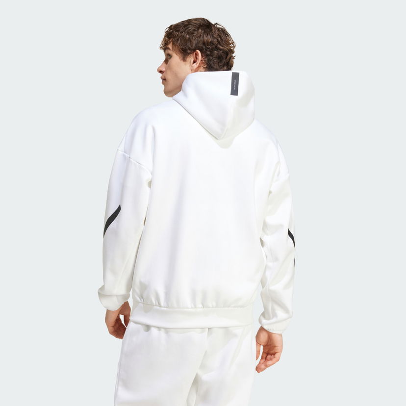 Sweatshirt adidas Performance Z.N.E. Full-Zip Hooded Hvid | JF2443