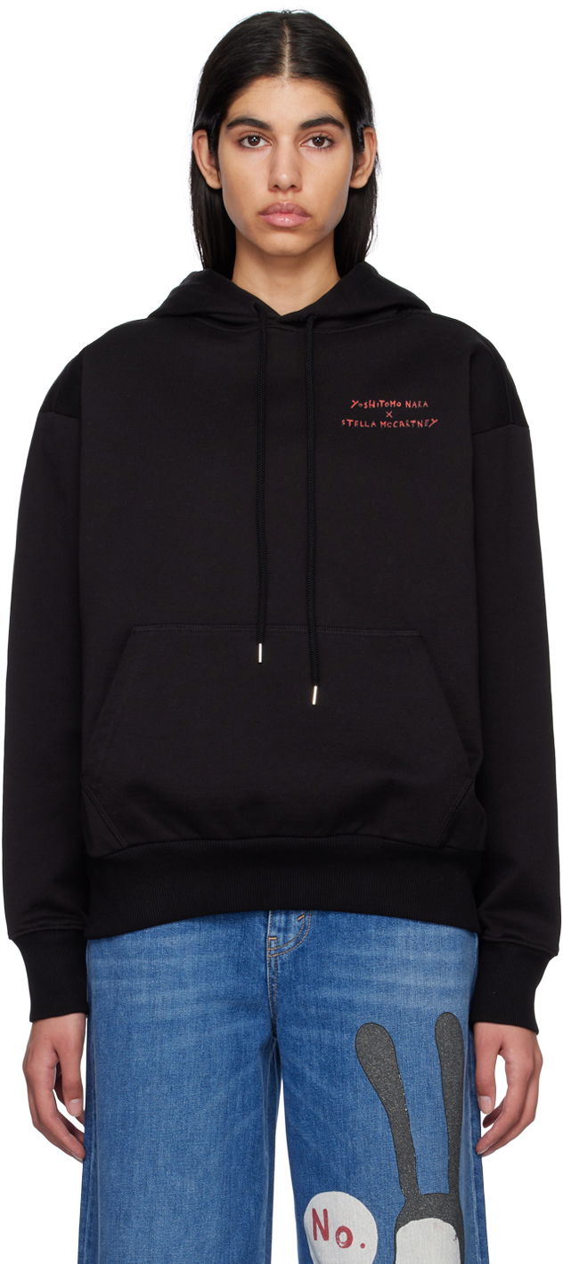 Sweatshirt Stella McCartney Printed Twins II Hoodie Sort | 6018463SNP43, 0