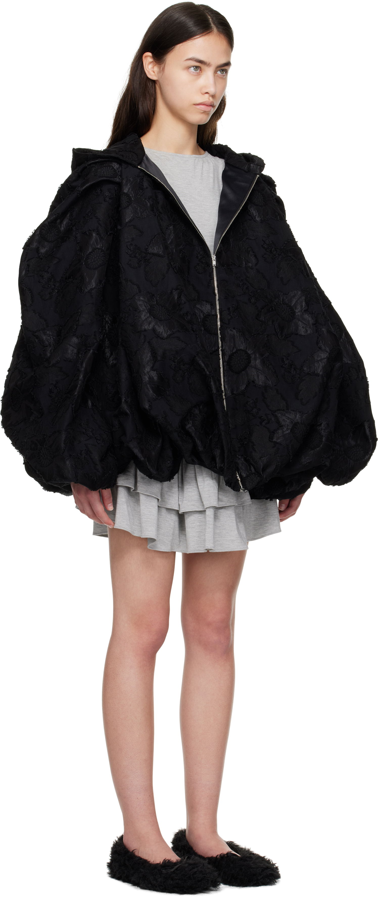 Jakke Collina Strada Collina Strada Pillow Hooded Jacket Sort | XX5011, 1