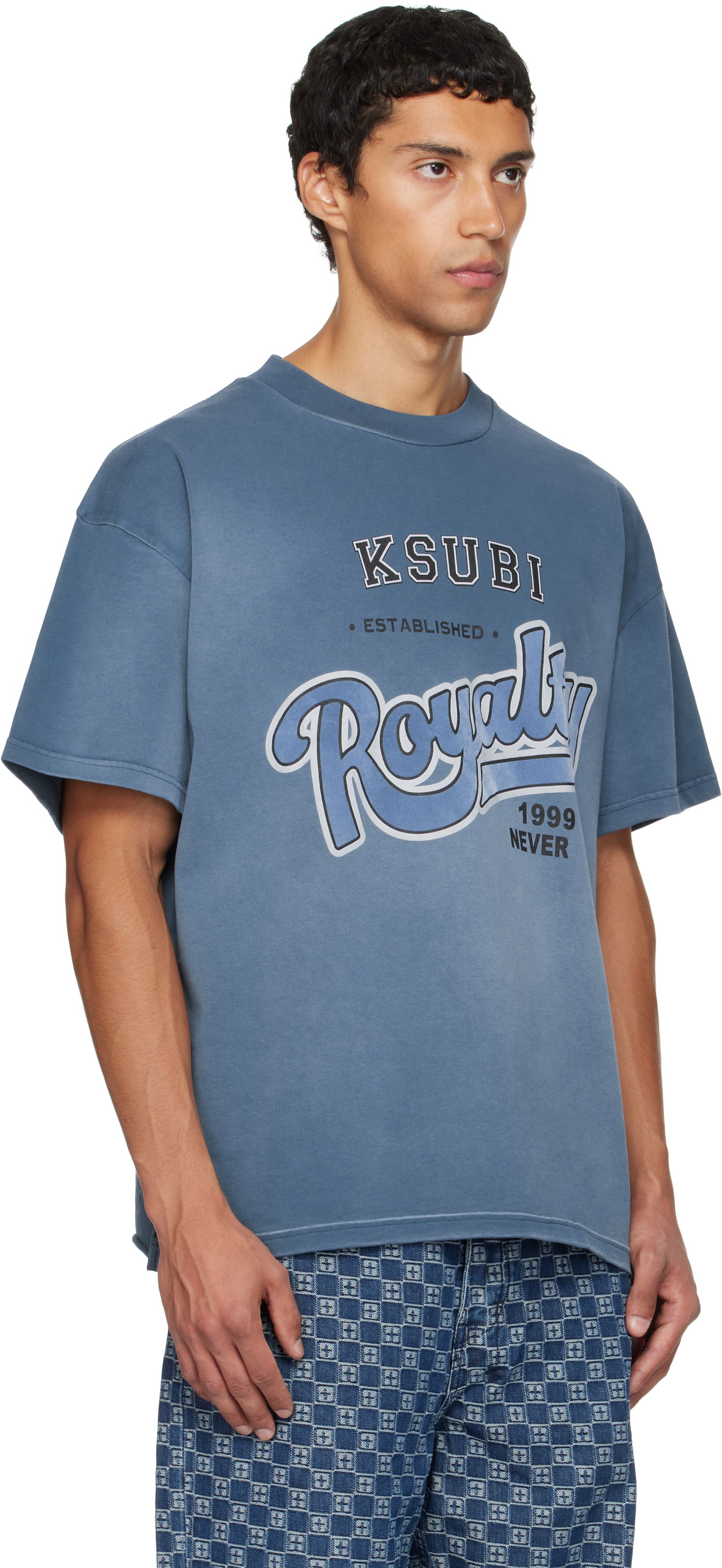 T-shirt Ksubi Ksubi Champions Ekcess Short Sleeve T-Shirt Blå | MFA25TE009, 1