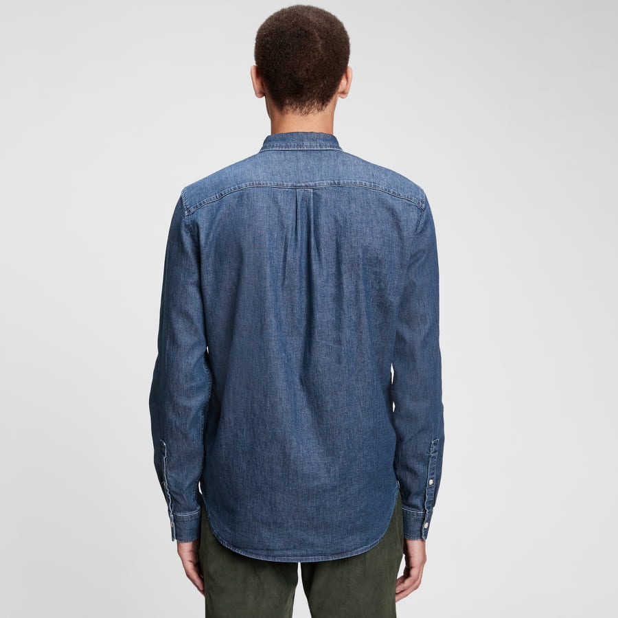 Skjorte GAP Denim Shirt Blå | 736872-00, 1