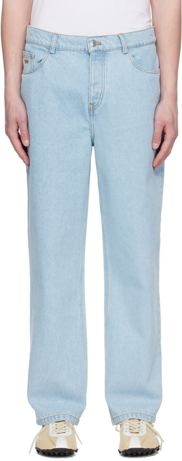 Jeans MAISON KITSUNÉ Maison Kitsuné Relaxed Jeans Blå | OM01105WD4009, 0