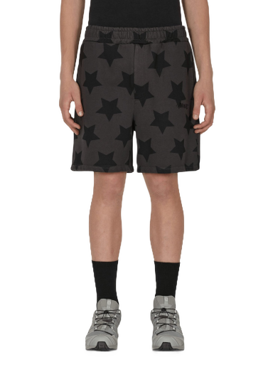 Shorts Awake NY Star Printed Sweatshorts Sort | AWK-SP22-SH001 CHARCOALBLACK