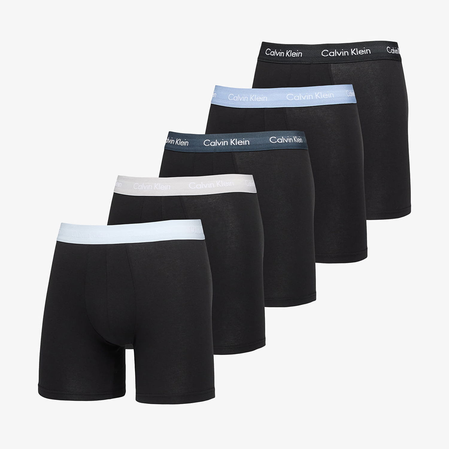 Boksere CALVIN KLEIN Boxer Brief 5-Pack Black Sort | NB3794A Q5M, 0