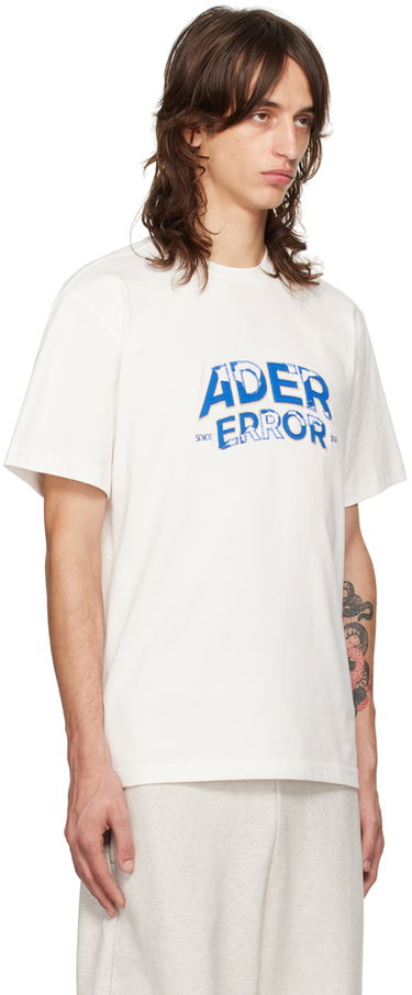 T-shirt ADER ERROR Flocked Logo T-Shirt Hvid | BN25FYTS0101OW, 1