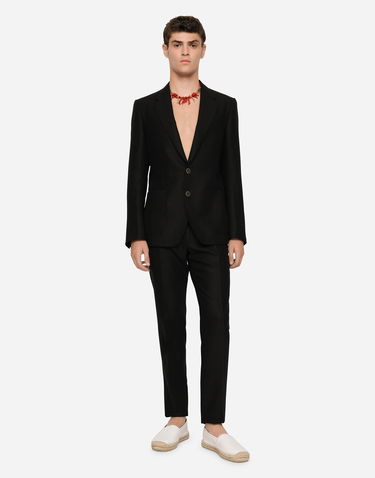 Bukser Dolce & Gabbana Dolce & Gabbana Linen Pants Sort | GY6IETFU4LFN0000, 1