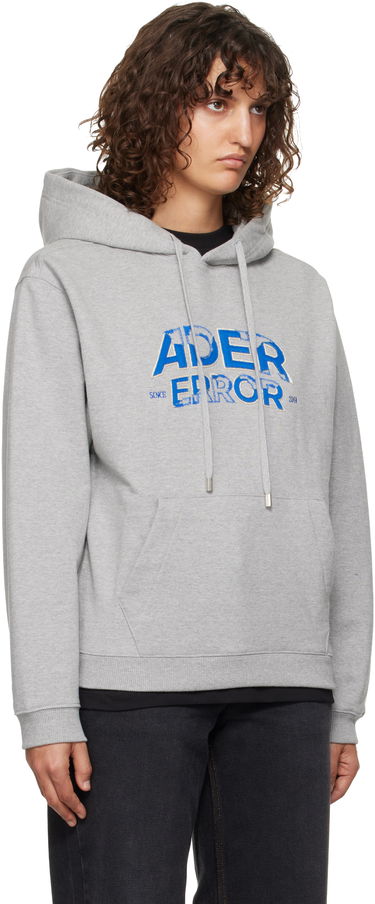 Sweatshirt ADER ERROR Embroidered Logo Hoodie Grå | BN25FYHD0101GR, 4