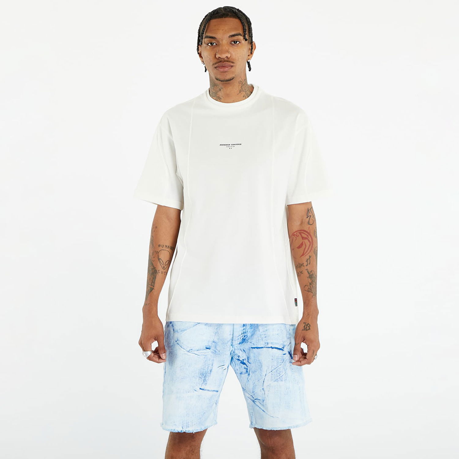 T-shirt Converse x ADER ERROR SHAPES TCloud Dancer Hvid | 10025817-A01, 0