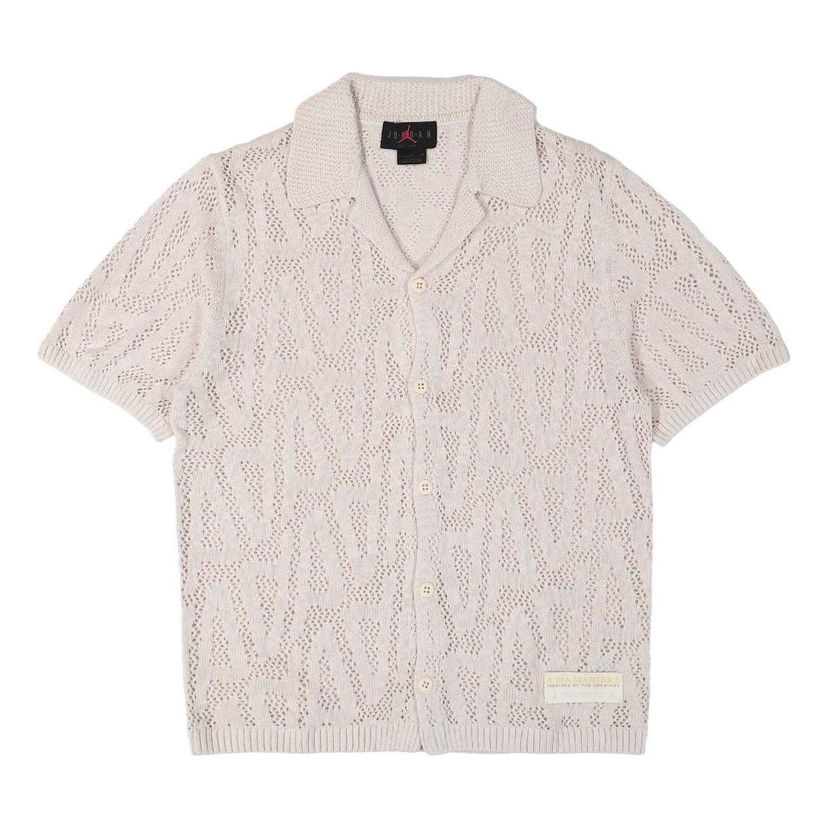 Sweater Jordan Jordan x A Ma Maniere Shooting Knitted Shirt Beige | HF0535-030