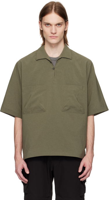 Skjorte Snow Peak Snow Peak Light Poplin Shirt Grøn | SH-25SU004, 0