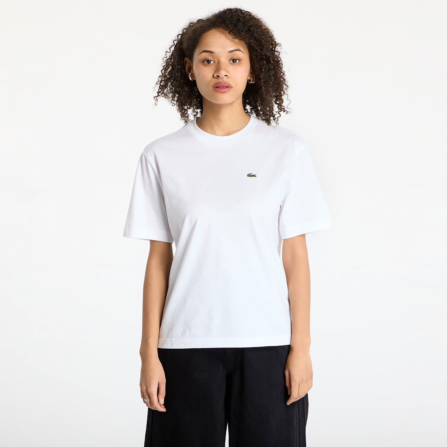 T-shirt Lacoste LACOSTE Soft Cotton T-Shirt Hvid | TF7215 001, 0