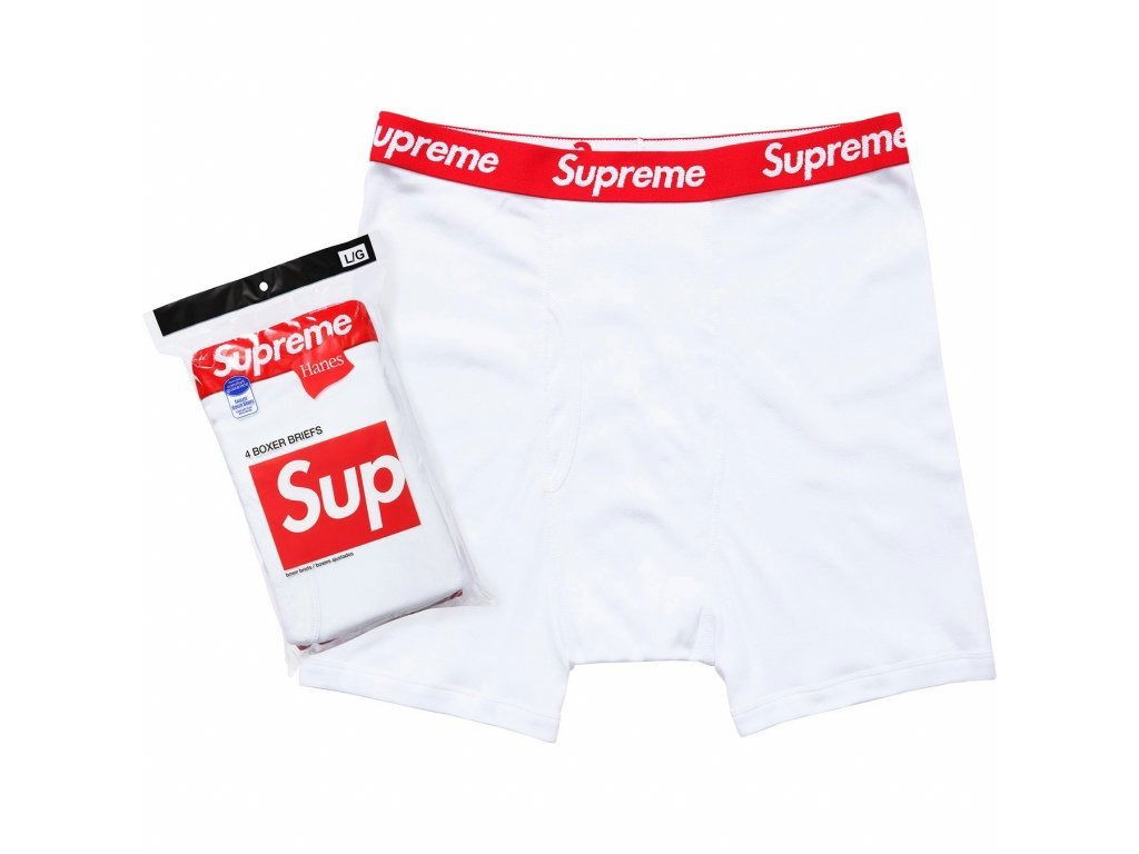 Boksere Supreme Hanes Boxer Briefs Hvid | 12388, 0