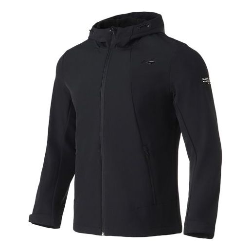 Vindjakke Li-Ning Men's Outdoor Sports Jacket Sort | AFDQ703-1