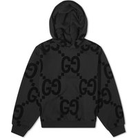 Sweatshirt Gucci Jumbo GG Flocked Hoodie Sort | 768499-XJF37-1868, 1
