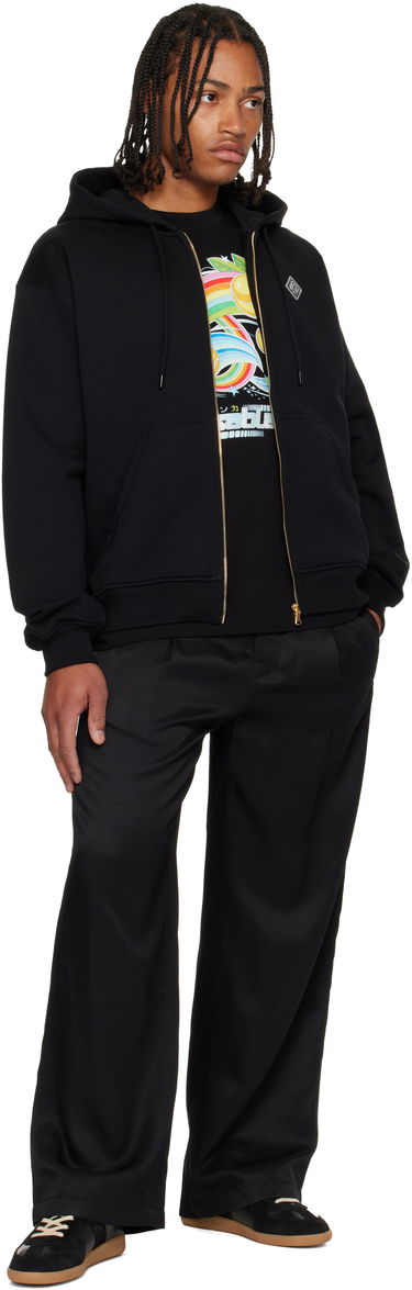Sweatshirt Casablanca 'Casa' Chrome Full Zip Hoodie Sort | M-AW25-JTP-408-02, 3