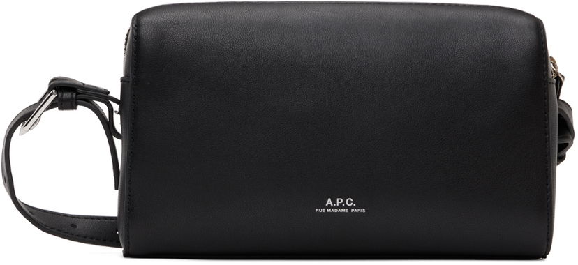 Skuldertaske A.P.C. Leather Camera Bag Sort | PUAAT-H61821