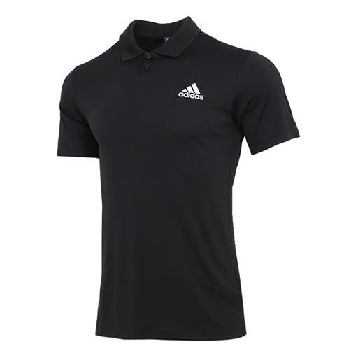 Polo skjorte adidas Originals Training Short Sleeve Polo Shirt Sort | GH7670