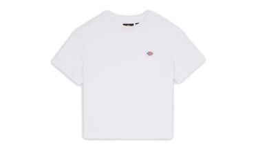 Crop top Dickies Oakport Cropped T-Shirt Hvid | DK0A4Y8L-WHX, 5