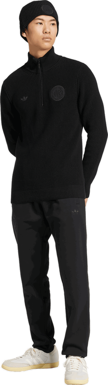 Sweater adidas Originals Adidas DFB Deutschland Half-Zip Sweatshirt Sort | ji6778, 5