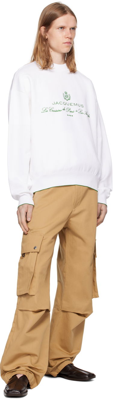 Sweatshirt Jacquemus Jacquemus La Croisière 'The Venice' Sweatshirt Hvid | 25E255KN544-2427, 3