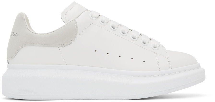 Sneakers og sko Alexander McQueen Oversized Sneakers "White & Off-White" Hvid | 553680WHGP7, 0