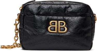 Skuldertaske Balenciaga Black Leather XS Camera Bag Sort | 806459 2AAR8, 0