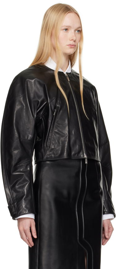 Bomberjakke Helmut Lang Helmut Lang Articulated Leather Jacket Sort | P01HW102, 1