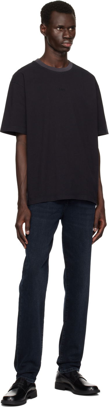 T-shirt BOSS BOSS Embroidered Logo Tee Sort | 50531281, 3