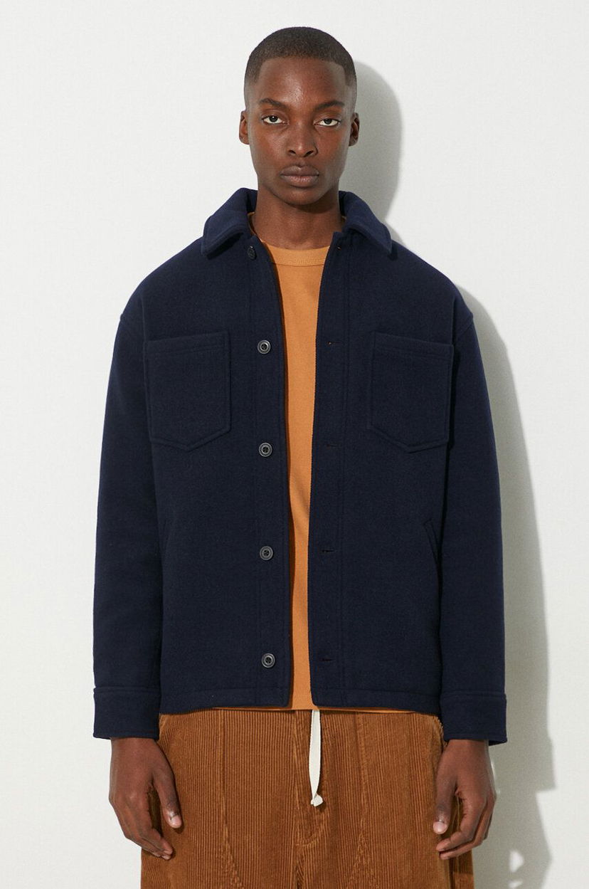 Jakke Samsoe Samsoe Samsoe Samsoe Wool Jacket Mørkeblå | M23300101