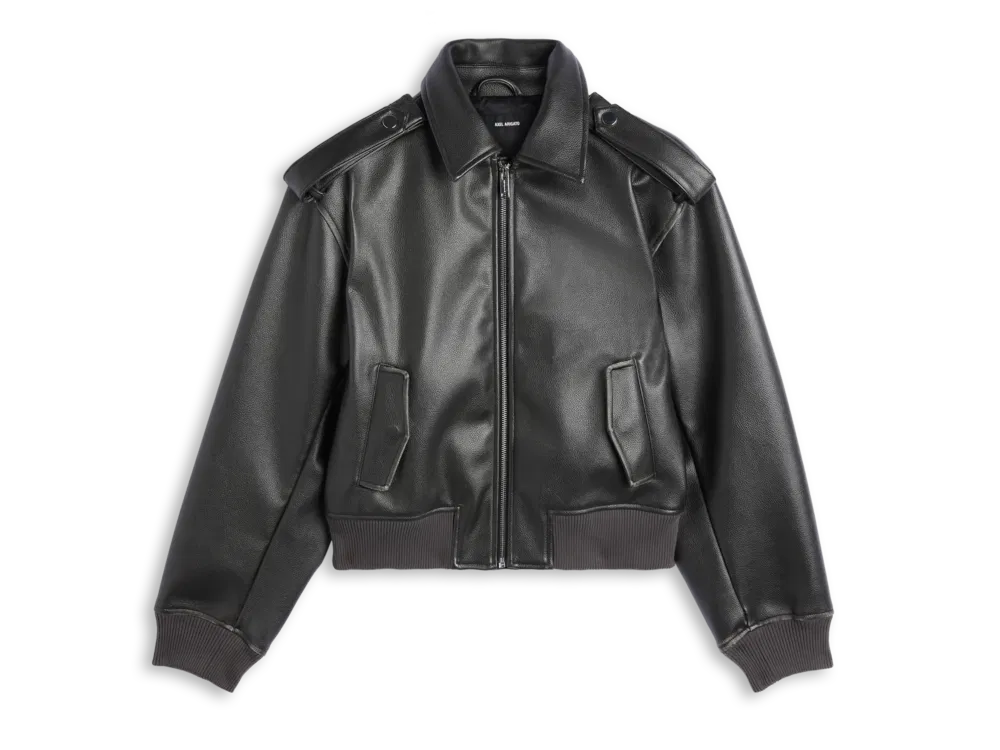 Jakke AXEL ARIGATO Leighton PU Bomber Jacket Sort | A1505002, 0