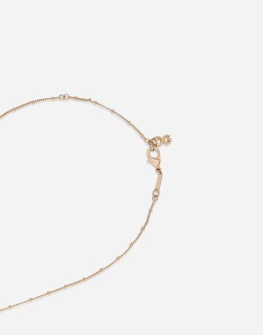 Halskæde Dolce & Gabbana Gold Metal Cross Pendant Necklace Metalisk | WNN7S1W1111ZOO00, 2