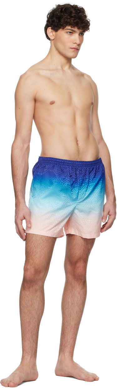 Badetøj Casablanca Printed Swim Shorts Blå | MPS25-TR-224-01, 3