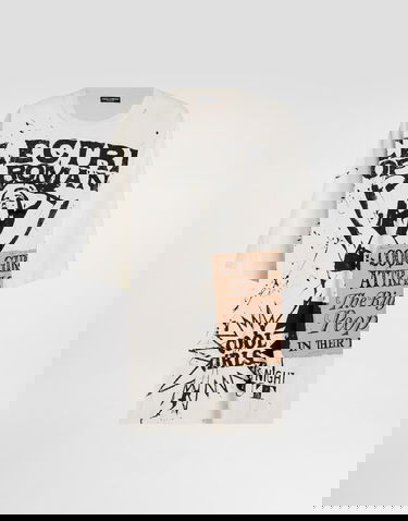 T-shirt Dolce & Gabbana Dolce & Gabbana Oversized Printed Jersey T-Shirt Hvid | F8V93TGDDH8S9000, 0